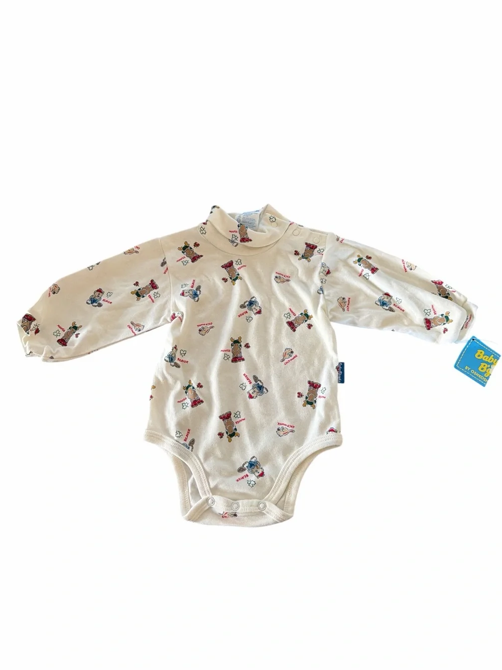 vintage Carter's mock-neck long-sleeve bodysuit 100% cottton